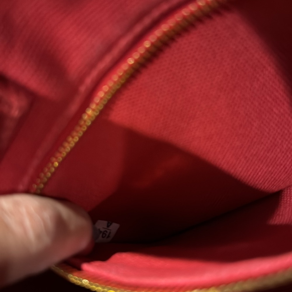 Prada Canapa Pre Owned Red Tote Canvas Bag Logo and Structured Design.Code 194/A - Picture 17 of 17